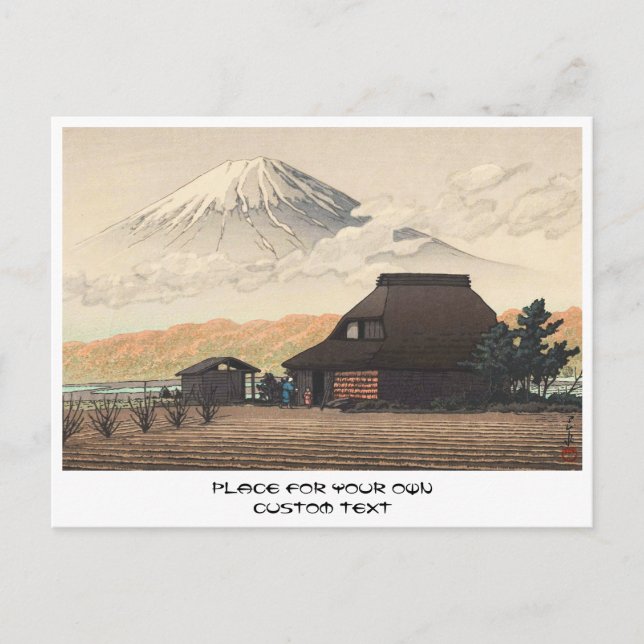 Carte Postale Mt Fuji de Narusawa Hasui Kawase shin hanga art (Devant)