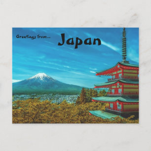 Carte postale Mt Fuji Japon