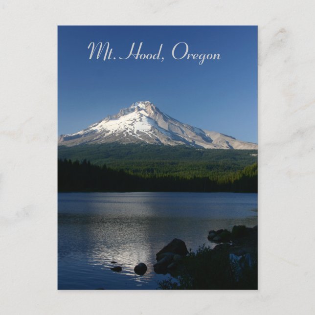 Carte Postale Mt Hood du lac Trillium (Devant)