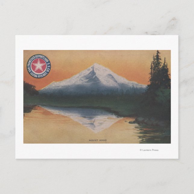 Carte Postale Mt Hood, Oregon - San Francisco à Portland (Devant)