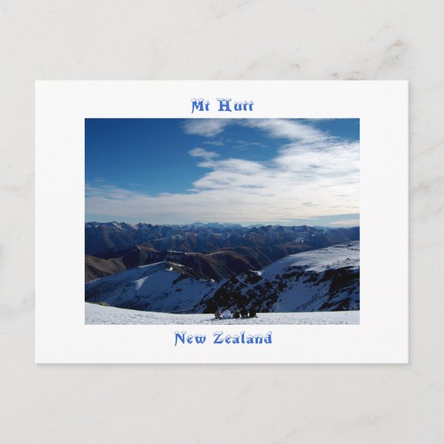 Carte Postale Mt Hutt, Nouvelle-Zélande (Devant)