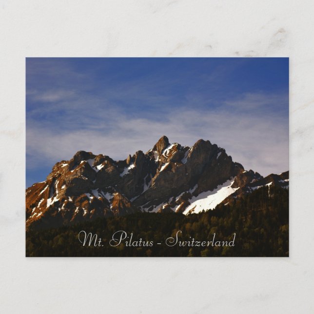Carte Postale Mt. Pilatus en Lucerne switzerland photo postcard (Devant)