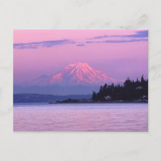 Carte Postale Mt. Rainier à Sunset, État de Washington.