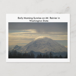Carte Postale Mt. Rainier dans Washington State Postcard