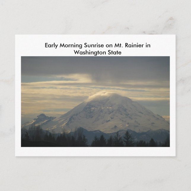 Carte Postale Mt. Rainier dans Washington State Postcard (Devant)