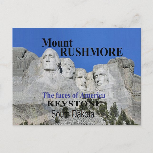 Carte Postale Mt. Rushmore (Devant)