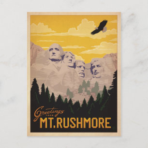 Carte Postale Mt. Rushmore, Dakota du Sud