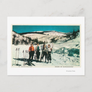 Carte Postale Mt. Spokane State Park Ladies SkiingWashington