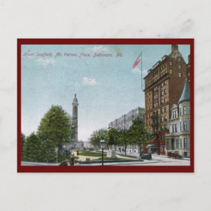 Carte Postale Mt. Vernon Place, Baltimore 1910 Vintage