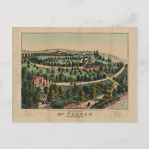 Carte Postale Mt. Vernon, Virginie (1859)