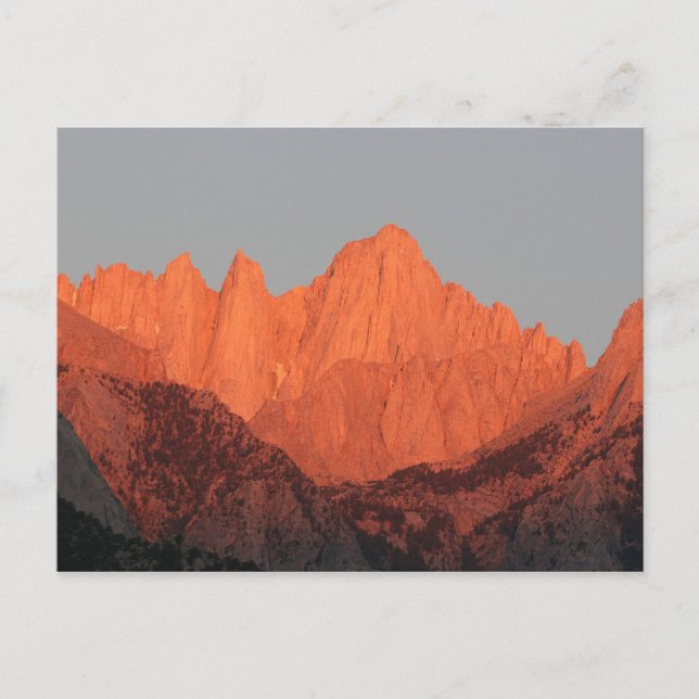 Carte Postale Mt. Whitney à Dawn... (Devant)