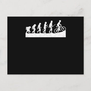 Carte Postale MTB Evolution Ride Mountain Vélo Sport