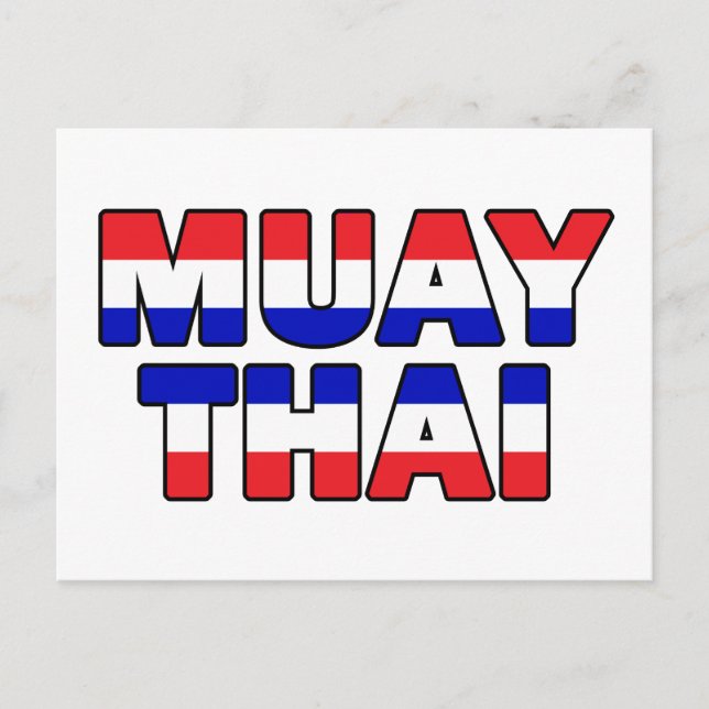 Carte Postale Muay Thai (Devant)