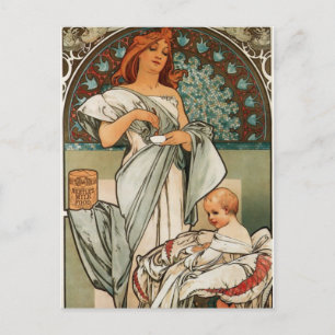 Carte Postale Mucha Art