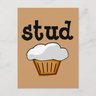 Carte Postale Muffin de costume, Cute Funny Baked Good