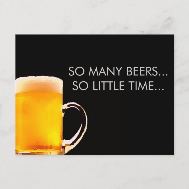 Carte postale Mug de bière mousse (Devant)
