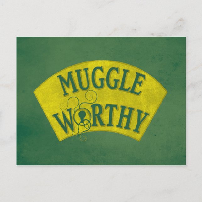CARTE POSTALE MUGGLE WORTHY™ (Devant)
