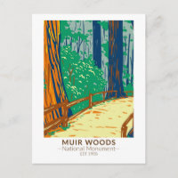 Muir Woods Monument national Californie Vintage