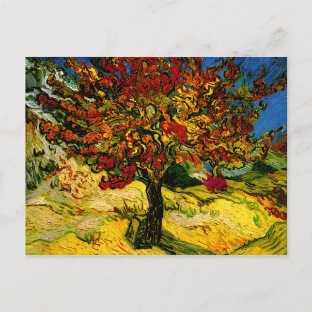 Carte Postale Mulberry Tree Van Gogh Art (Devant)
