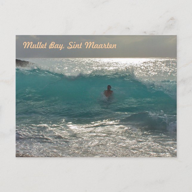 Carte Postale Mullet Bay, SXM (Devant)