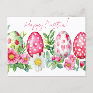 Carte postale multicolore d'Aquarell Oster avec oe