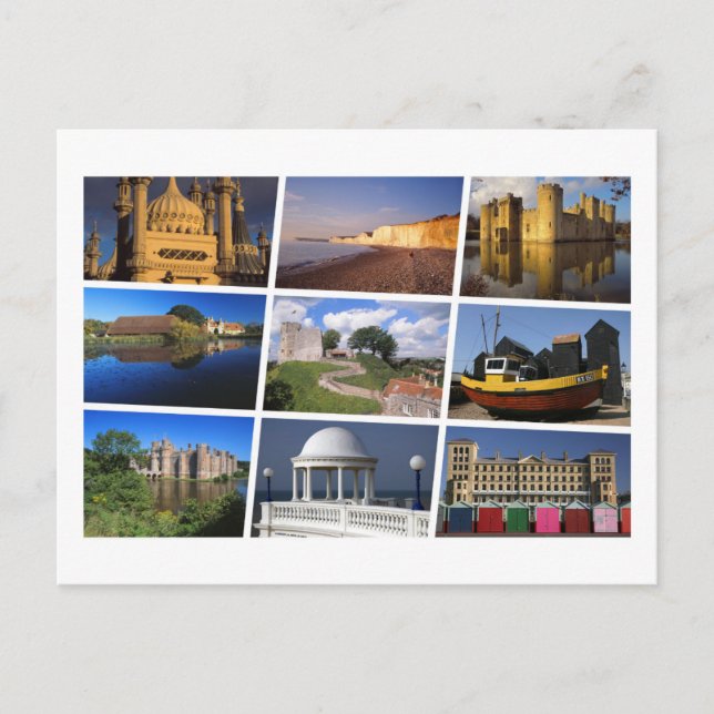 Carte Postale Multiimage East Sussex (Devant)