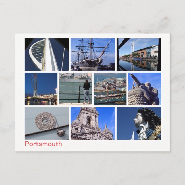 Carte Postale Multiimage Portsmouth (Devant)