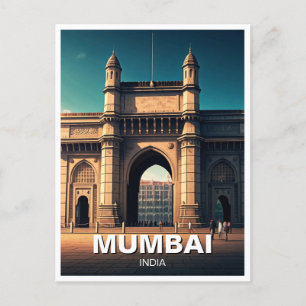 Carte Postale Mumbai Gateway of India Travel Souvenir