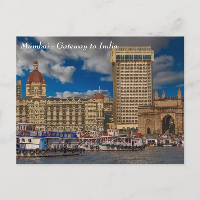 Carte Postale Mumbai - Porte d'entrée de l'Inde (Devant)