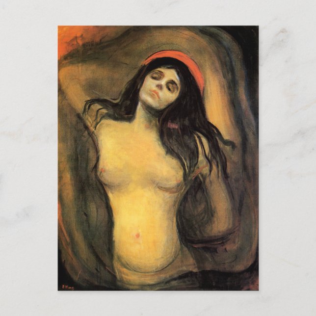Carte postale Munch Madonna (Devant)