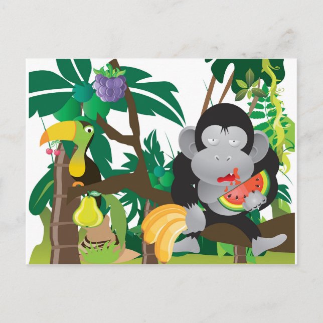 Carte Postale Mungle dans la jungle (Devant)