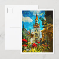 Munich Allemagne Belle peinture à huile paysage