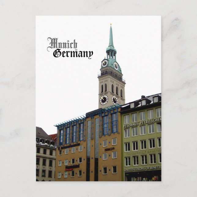 Carte Postale Munich Allemagne Voyage Souvenir (Devant)