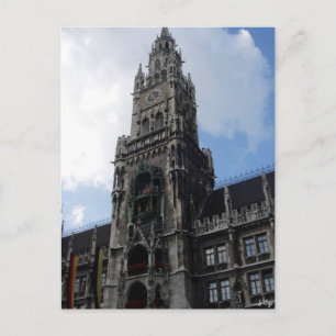 Carte Postale Munich Clock Tower Marienplatz