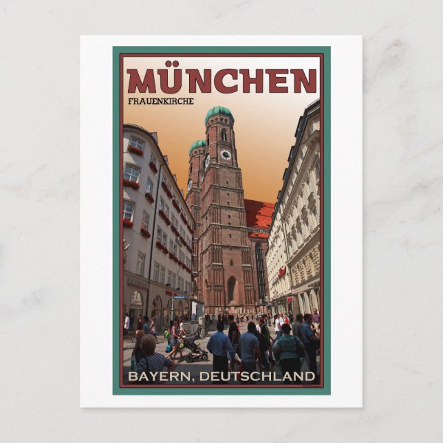 Carte Postale Munich - Frauenkirche (Devant)