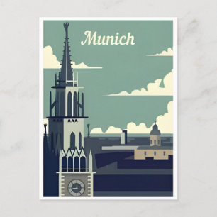 Carte Postale Munich vintage Allemagne