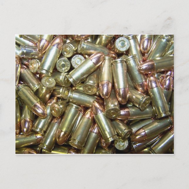 Carte Postale Munitions de 9mm (Devant)