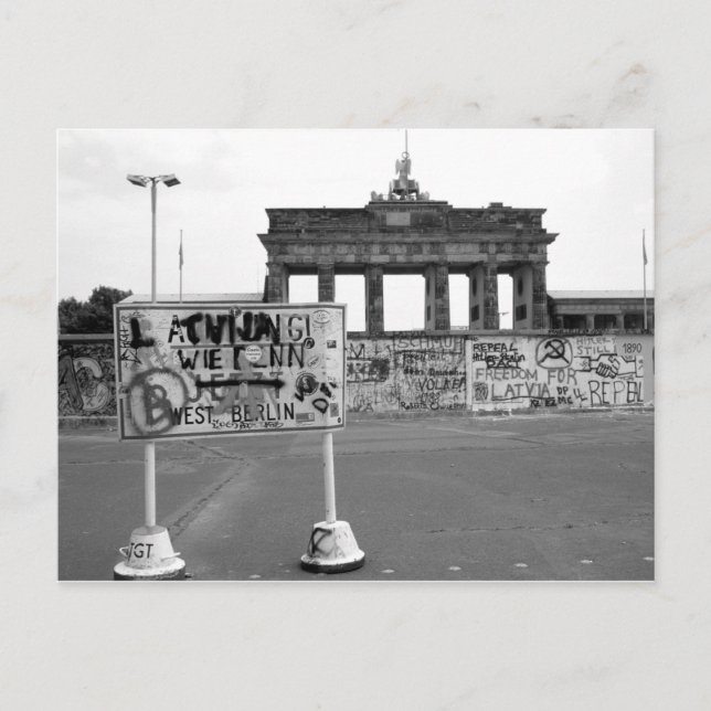 Carte Postale Mur de Berlin (Devant)