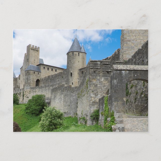 Carte Postale Mur fortifié de Carcassonne (Devant)