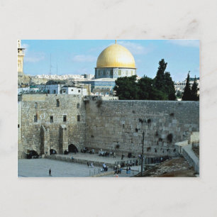 Carte Postale Mur occidental avec Dôme du Rocher, Jérusalem, Isr