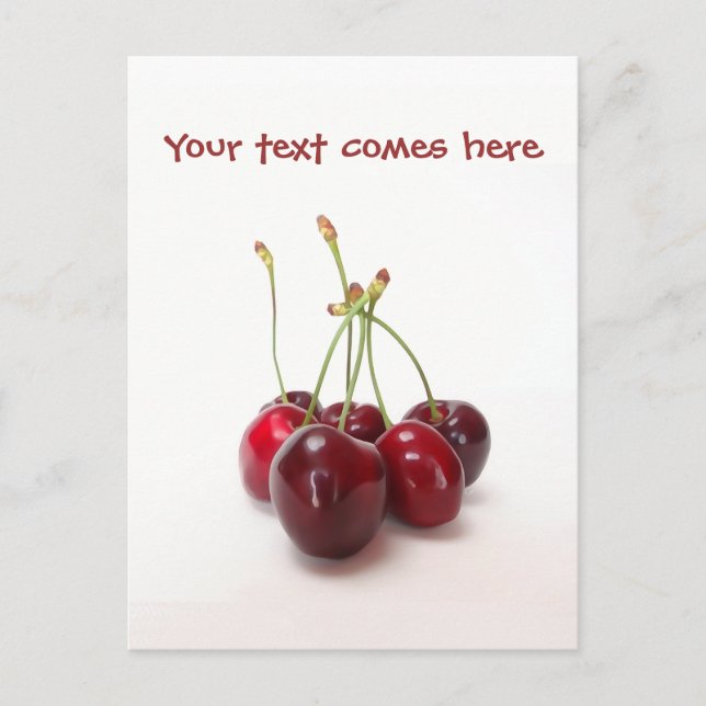 Carte Postale mûre cerise (Devant)