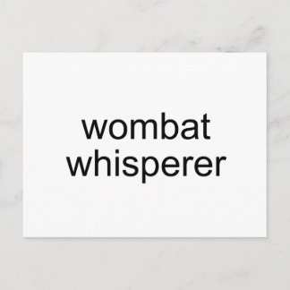 Carte Postale murer wombat