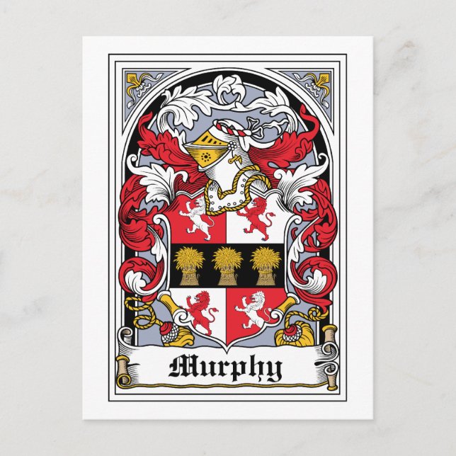Carte Postale Murphy Family Crest (Devant)