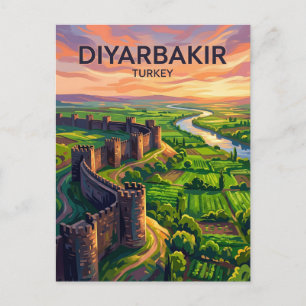 Carte Postale Murs de Diyarbakır et jardins de Hevsel Turquie