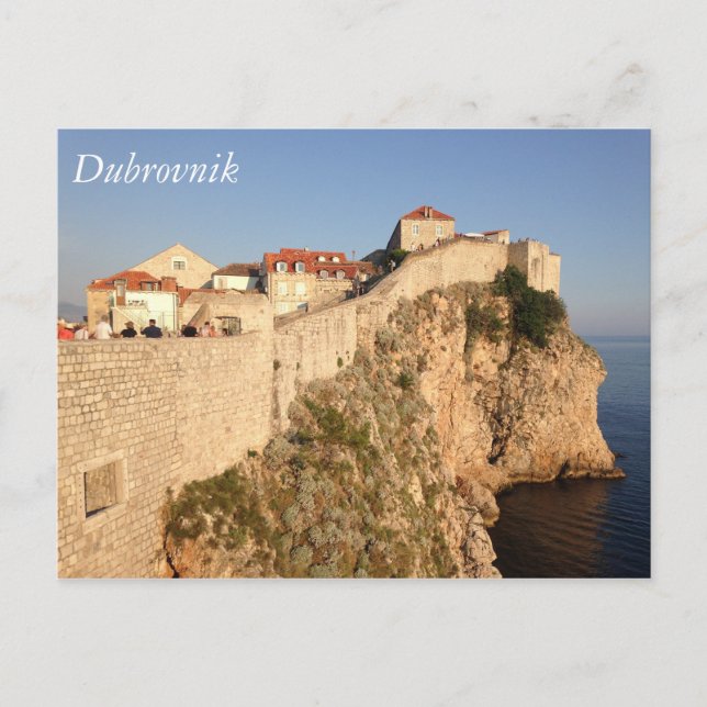Carte Postale Murs De La Ville De Dubrovnik (Devant)