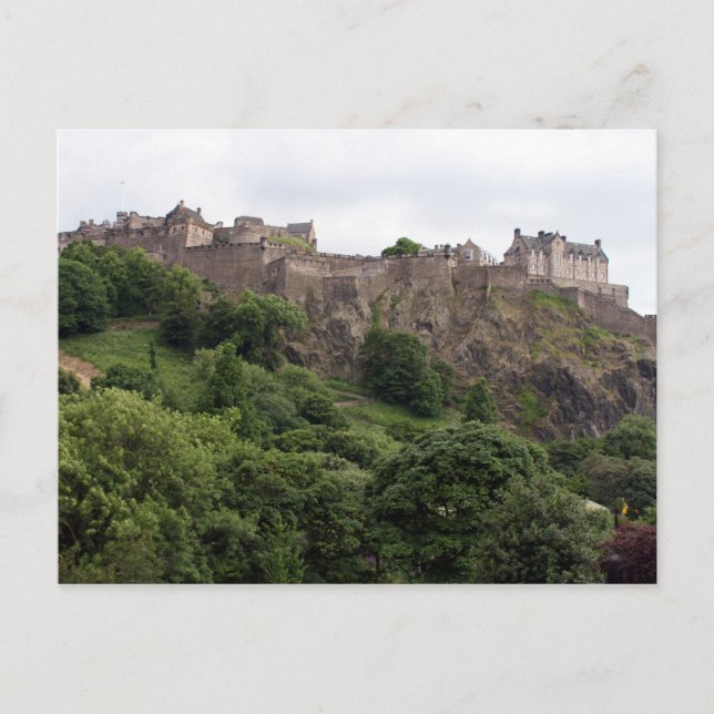 Carte Postale murs du château d'edinburgh (Devant)