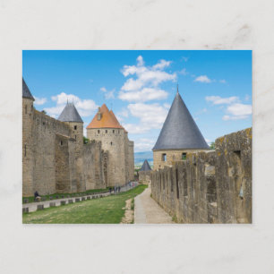 Carte Postale Murs médiévaux de Carcassonne
