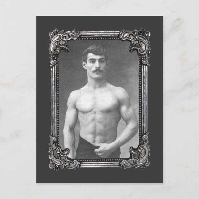 Carte Postale Muscle vintage parisien (Devant)