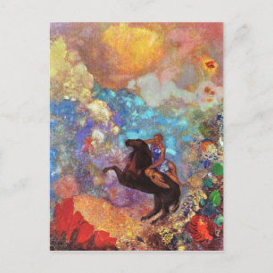 Carte Postale Muse sur Pegasus Grecque Mythologie Peinture Vinta
