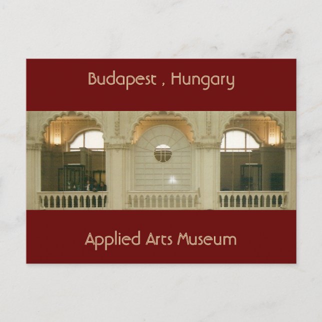 Carte Postale Musée des arts appliqués (Devant)